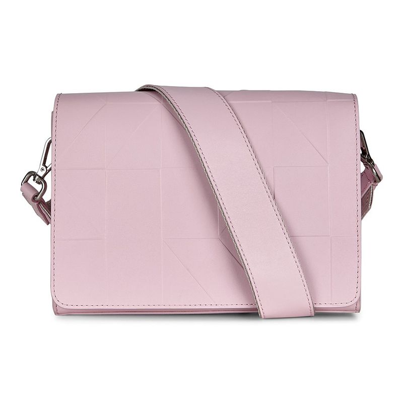 Women ECCO GEOMETRIK - Crossbody-Bags Pink - India JUAWLG348